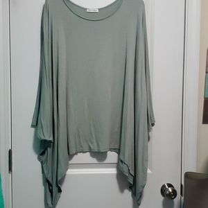 Carole Christian sage poncho top